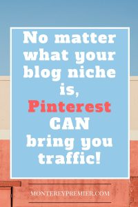 No matter your blog niche, Pinterest can bring you traffic