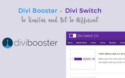 Divi Booster and Divi Switch – So Similar and Yet So Different