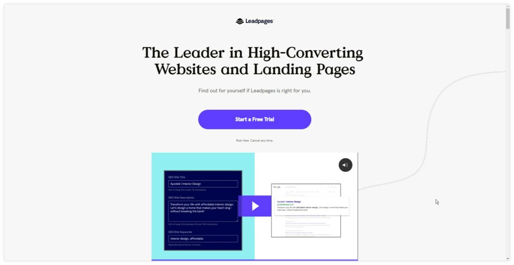Any Effects - Landing Page