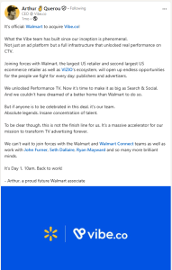 Walmart’s Vibe Acquisition Signals the Next Evolution of Digital Marketing
